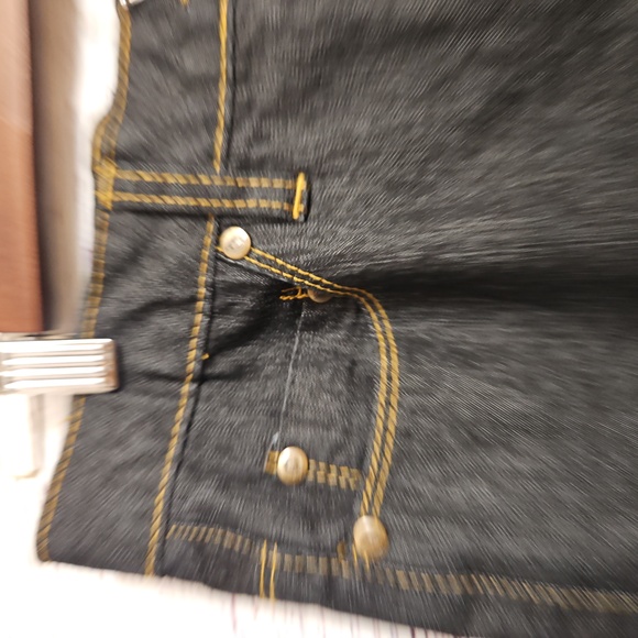 Bisou Bisou Mermaid Denim Maxi Skirt Size 10P - Picture 7 of 11